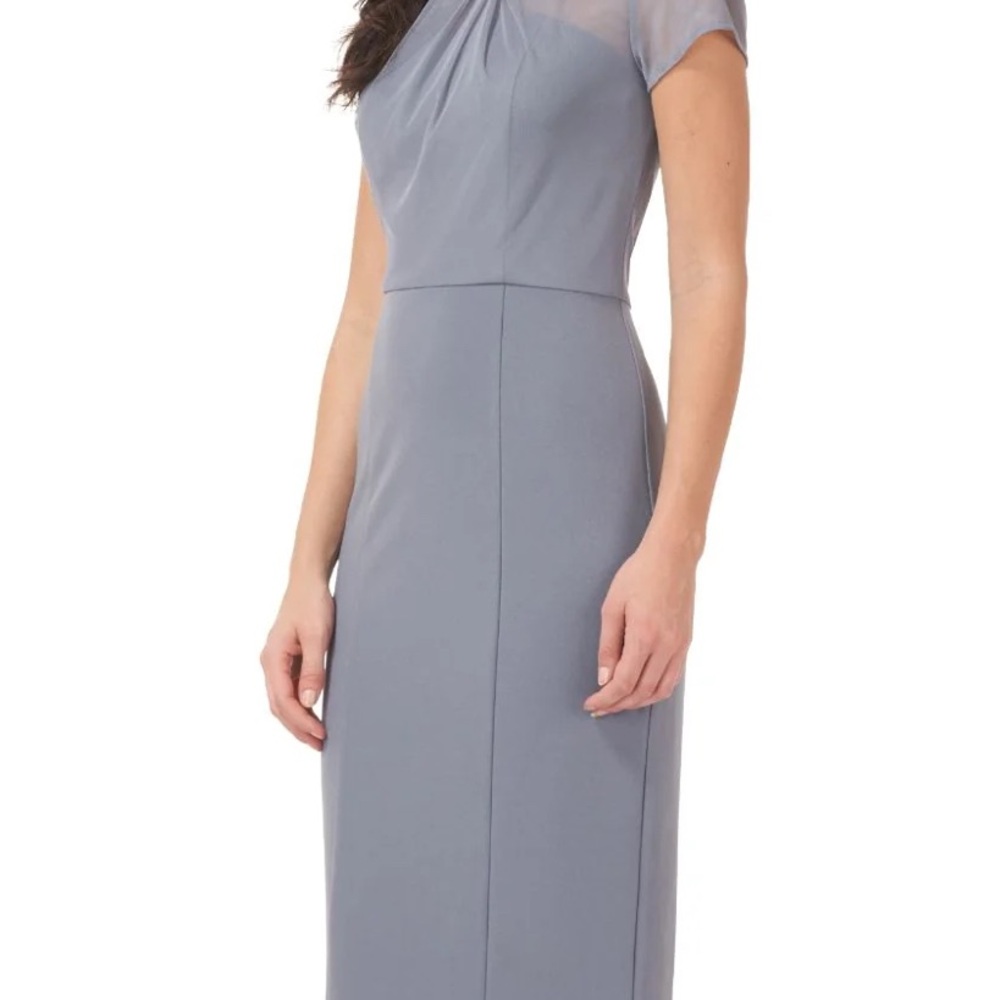 JS Collections Sophisticated Gray Midi Dress